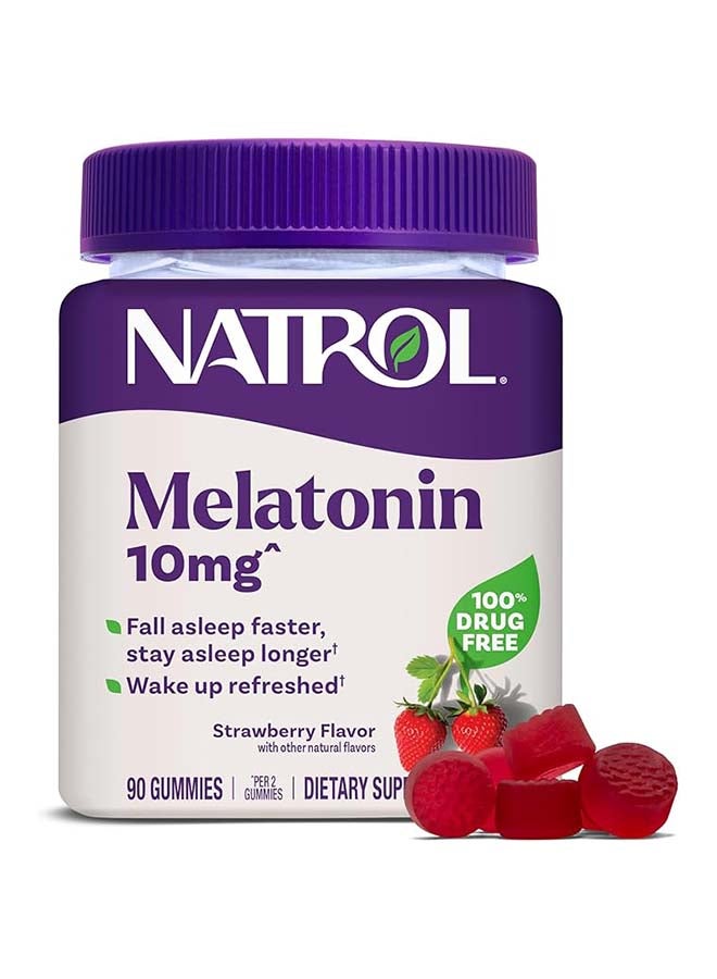 Natrol, Melatonin Gummies, Strawberry, 90 Gummies (5 mg per Gummy) - Image 2
